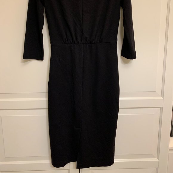 MaxMara Black Long Sleeve Midi Dress - Picture 4 of 4